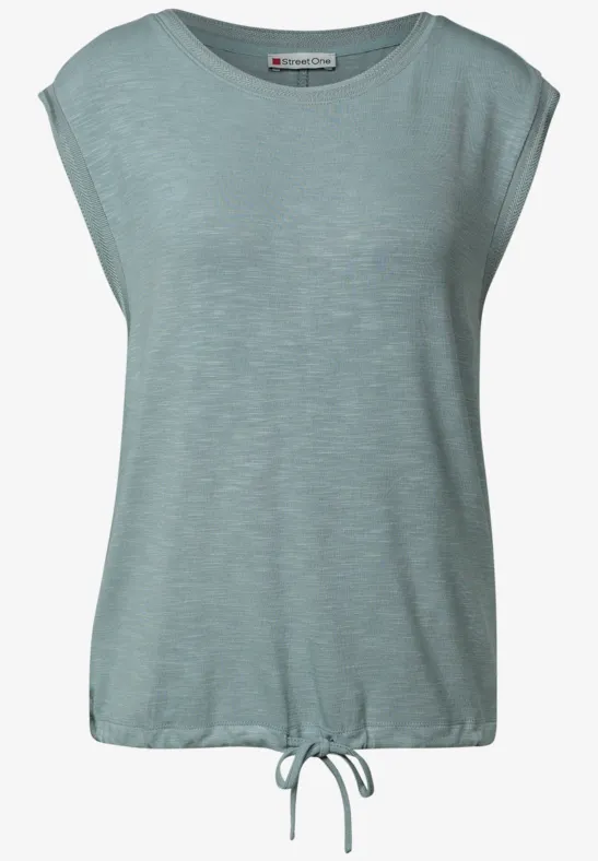 Shirt mit Dekotapes arona blue