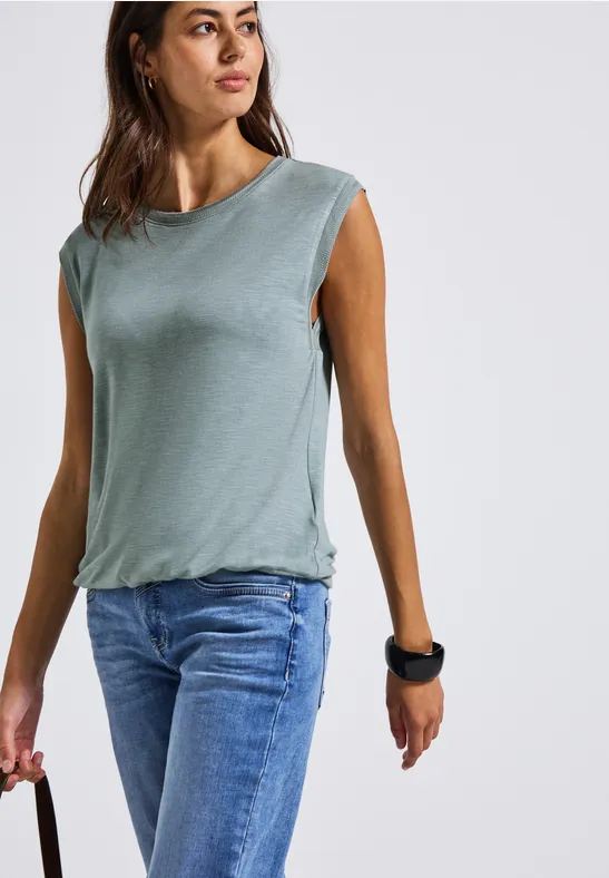 Shirt mit Dekotapes arona blue
