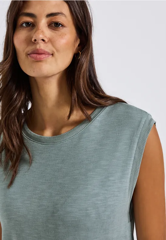 Shirt mit Dekotapes arona blue
