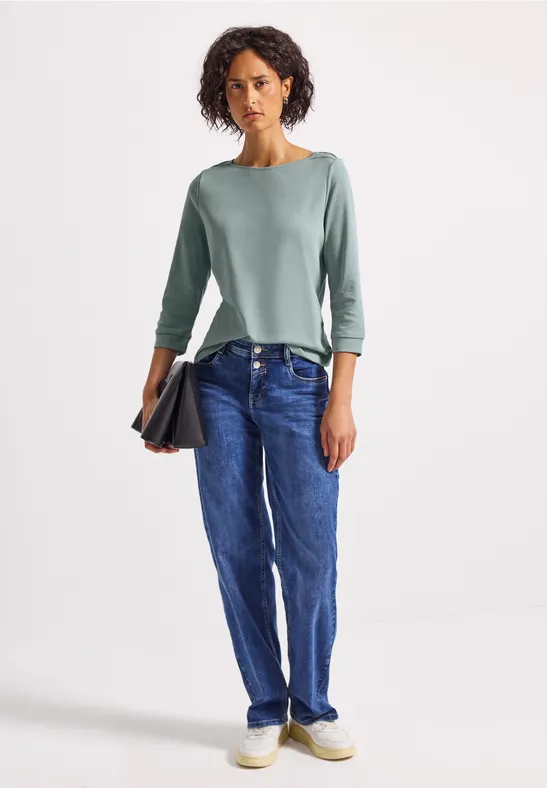 Basic onderzeeër shirt arona blue