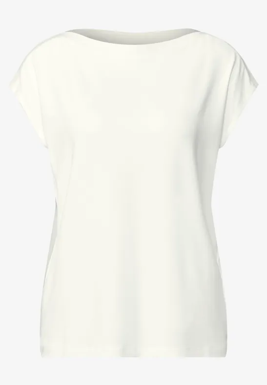 U-Boot Shirt mit Rippdetail off white
