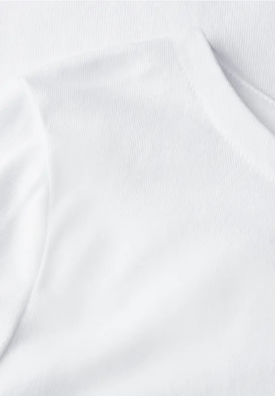 Shirt met boothals White