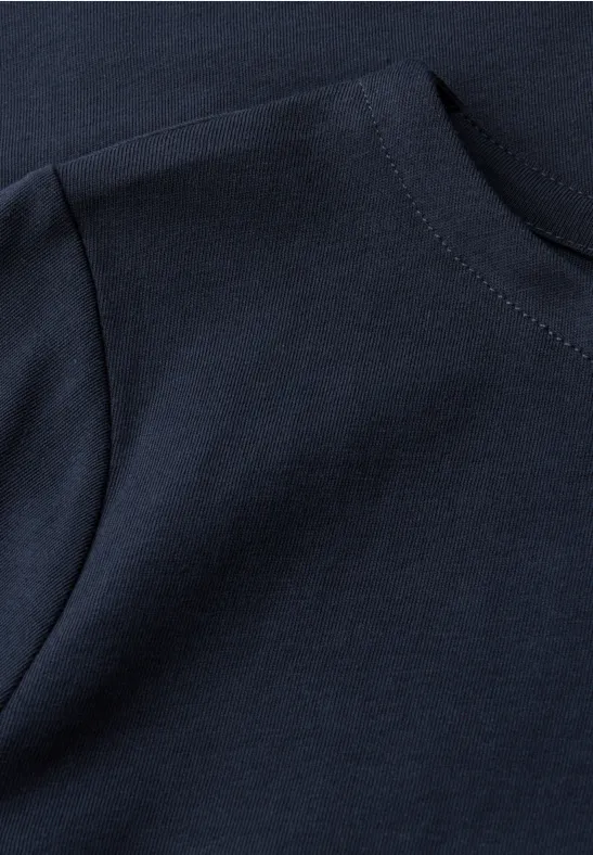 Shirt mit U-Boot-Ausschnitt deep blue