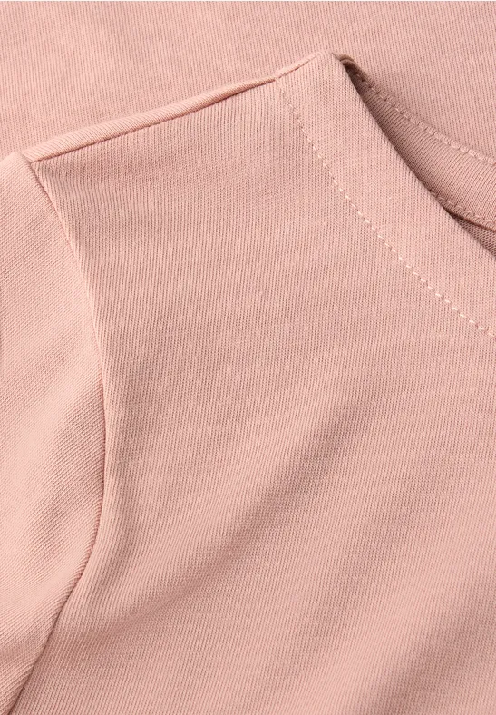 Shirt mit U-Boot-Ausschnitt faded rose