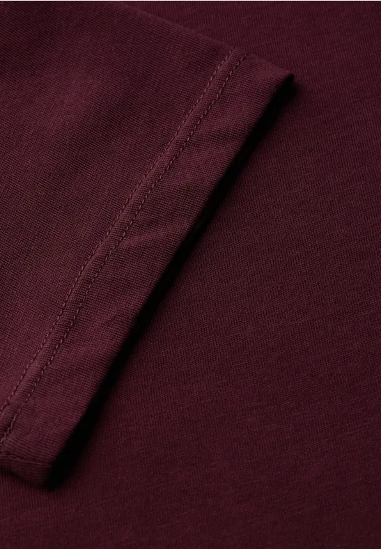 Shirt mit U-Boot-Ausschnitt wildberry red