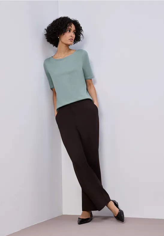 T-shirt avec encolure en U arona blue