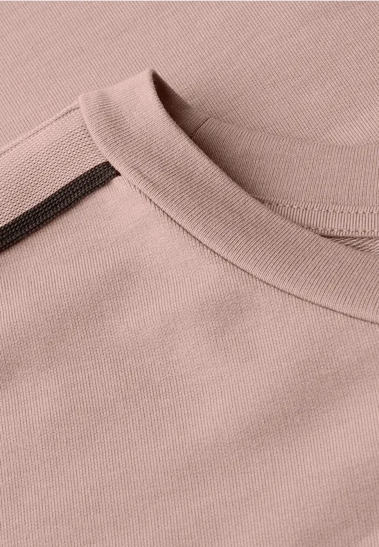 Shirt mit Galonstreifen faded rose