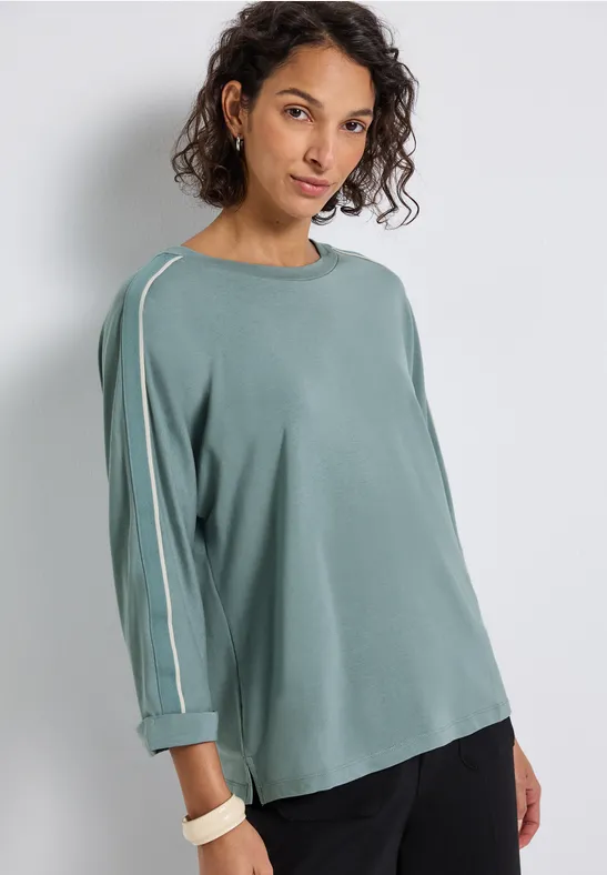 Shirt met gallonstrepen arona blue