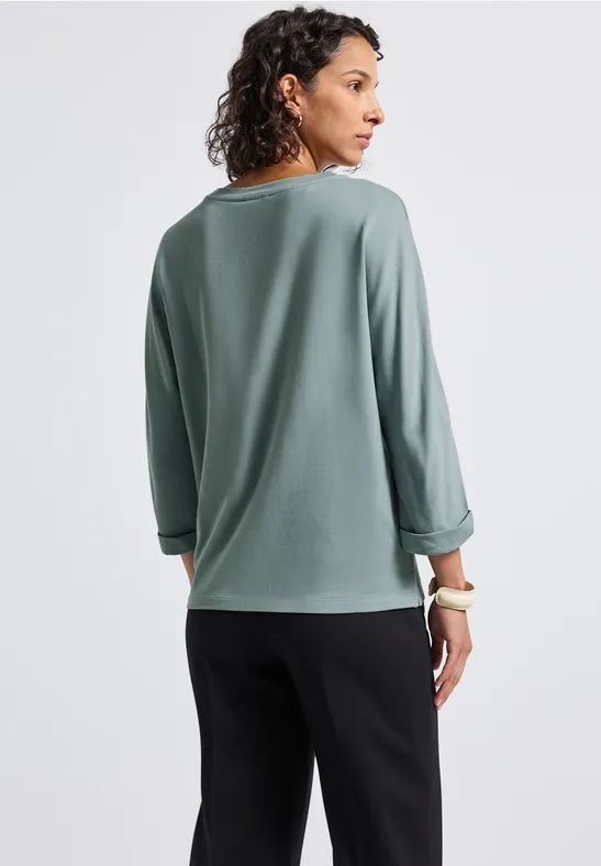 Shirt met gallonstrepen arona blue