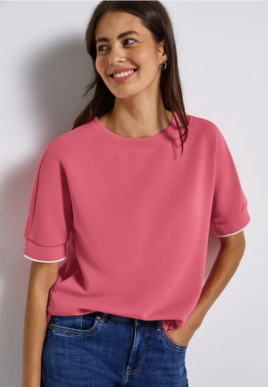 Chemise en soie almond coral