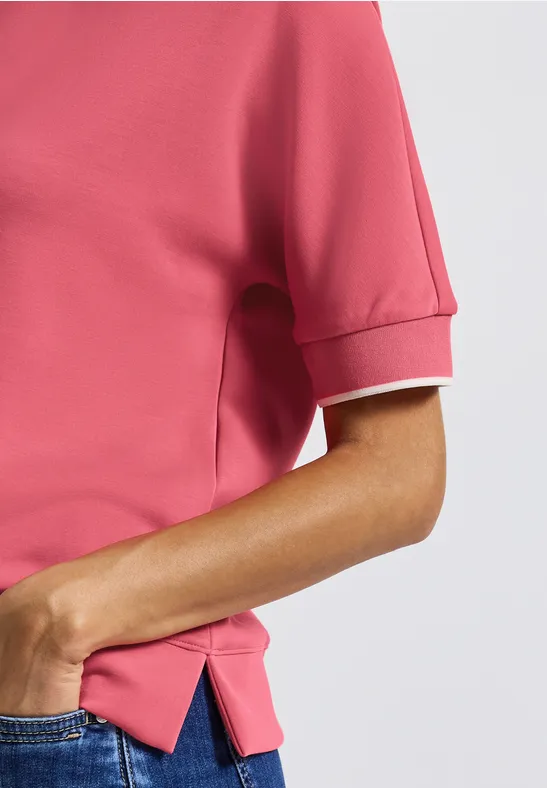Chemise en soie almond coral