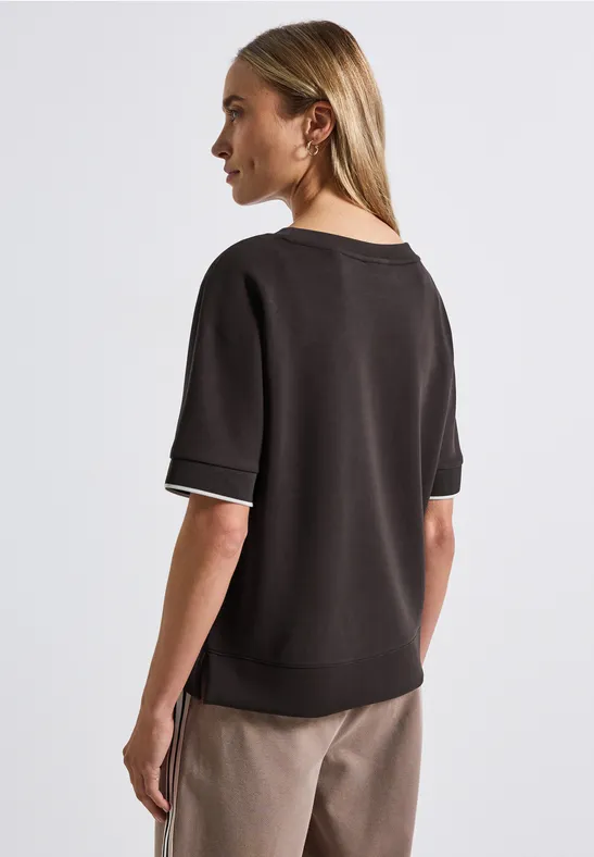 Silk-Look shirt deep roast brown
