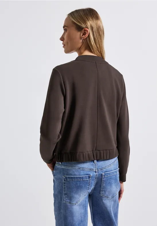 Silk-Look Jacke deep roast brown