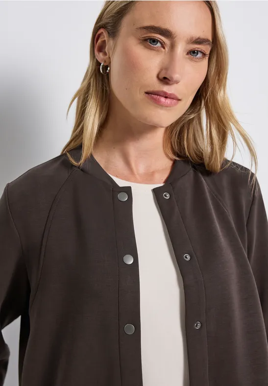 Silk-Look Jacke deep roast brown