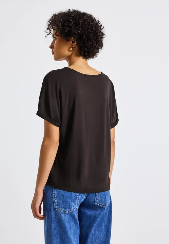 Strukturmix Shirt deep roast brown