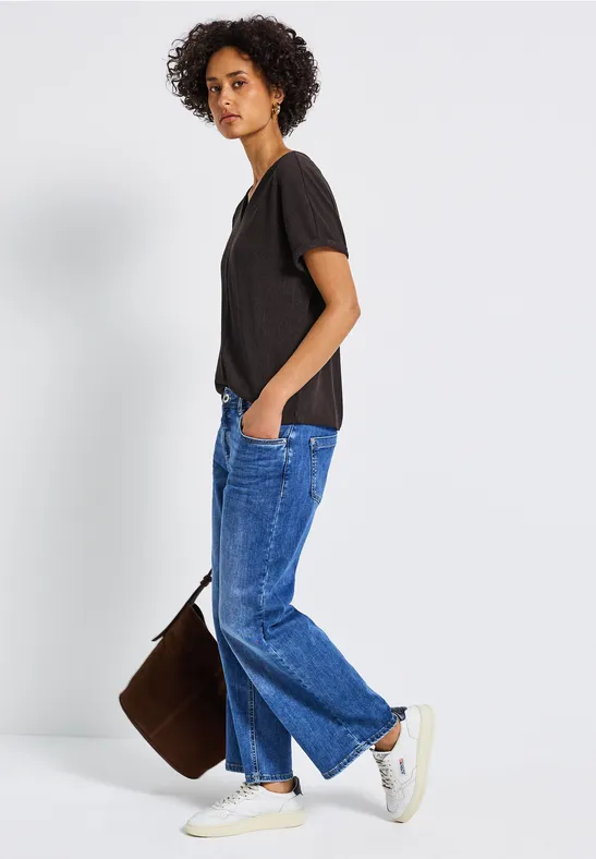 Strukturmix Shirt deep roast brown