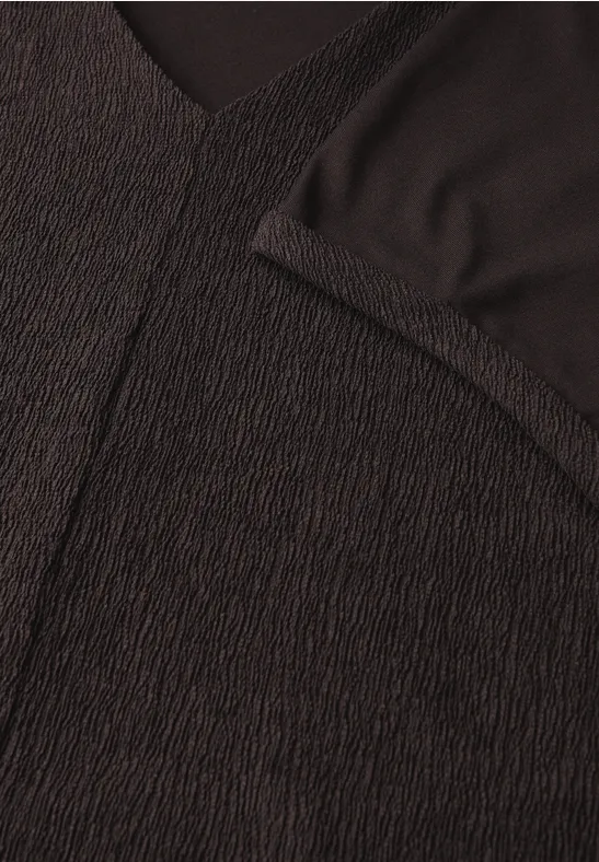 Strukturmix Shirt deep roast brown