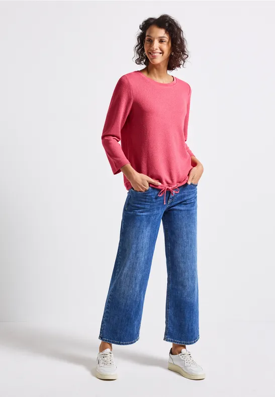 T-shirt en tricot almond coral