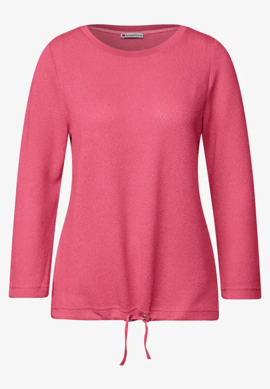 T-shirt en tricot almond coral