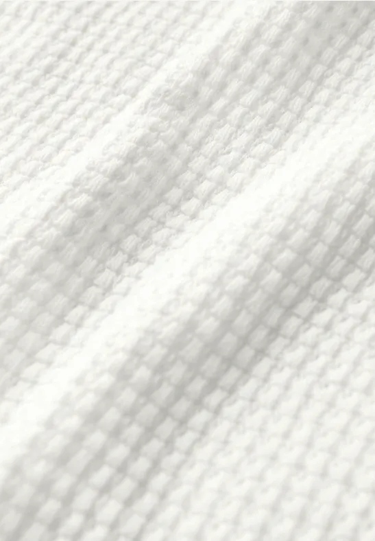 Turtleneck Shirt mit Zipper off white