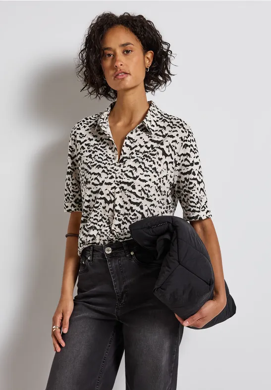 Shirt in blouselook morning beige