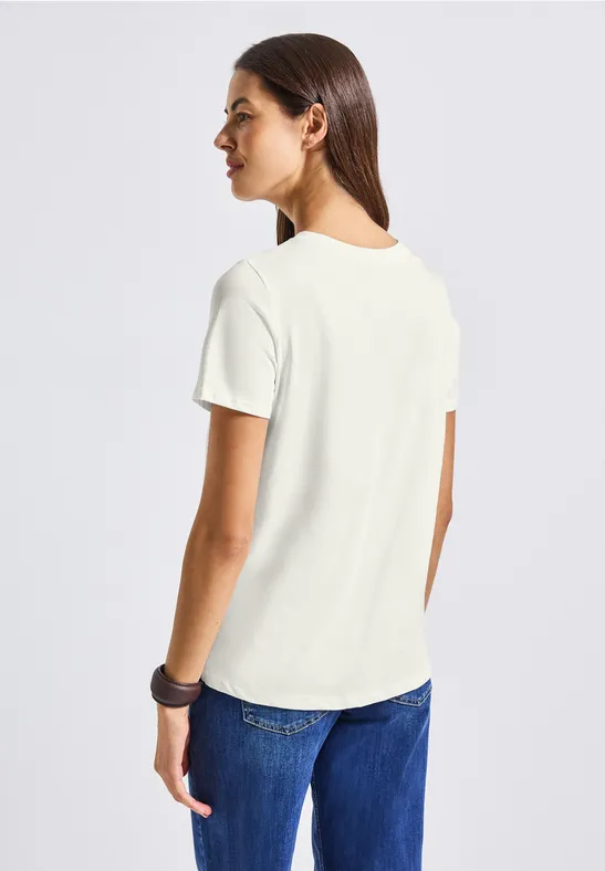 T-Shirt mit Print off white