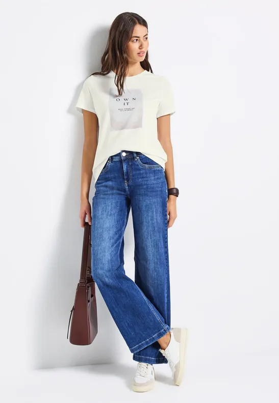 T-Shirt mit Print off white
