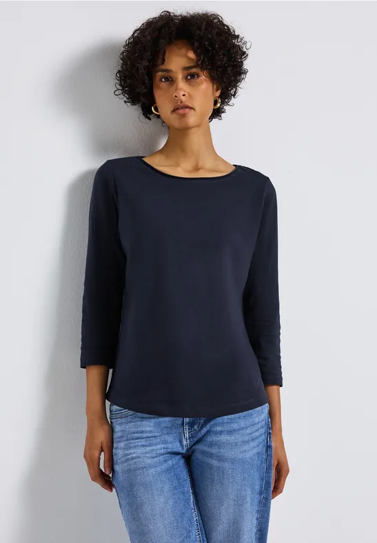Shirt mit 3/4 Arm deep blue