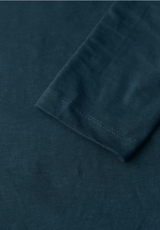 Shirt mit 3/4 Arm tide blue
