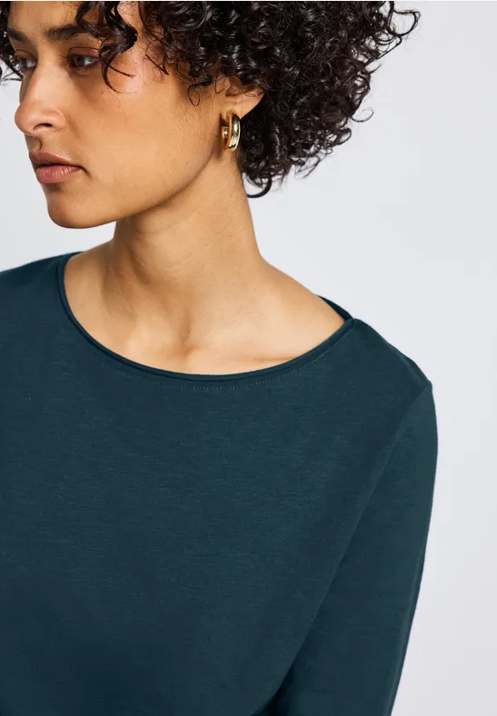 Shirt mit 3/4 Arm tide blue