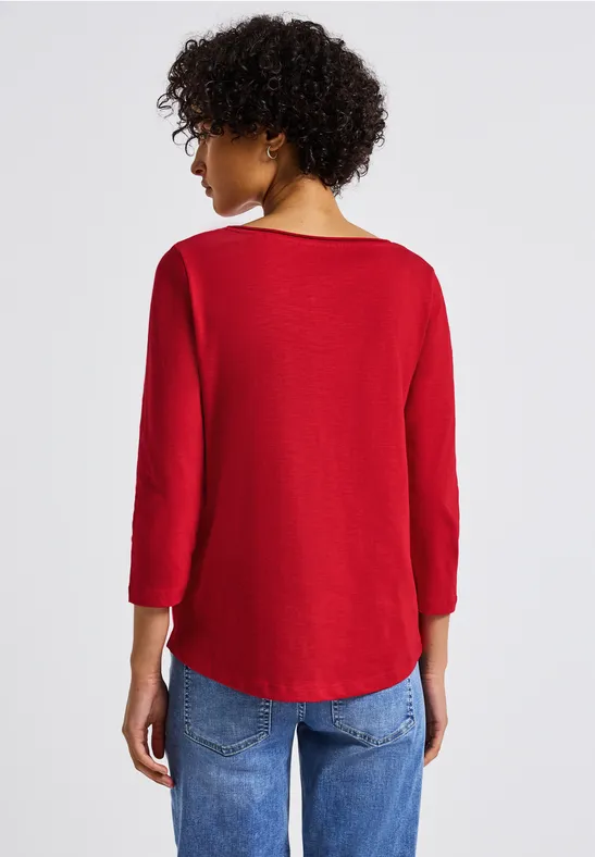 Shirt mit 3/4 Arm racing red