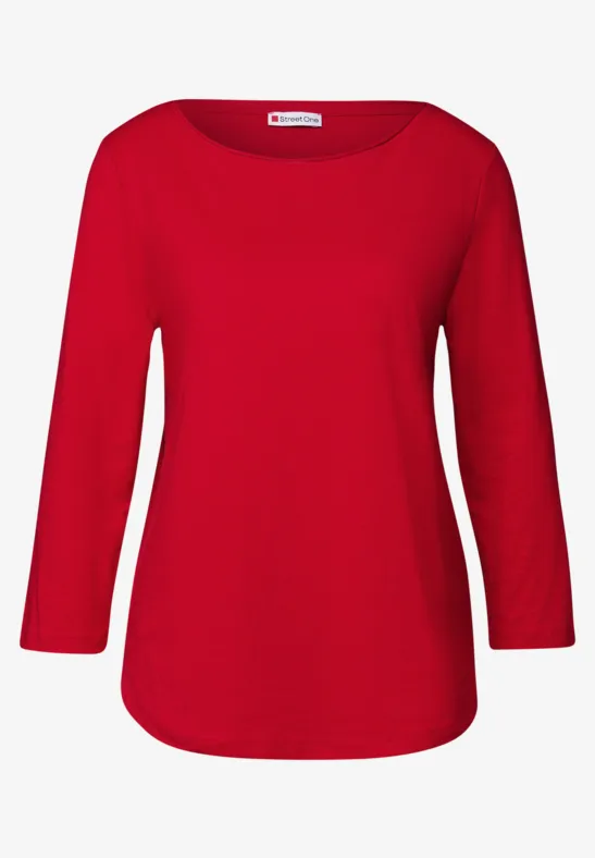 Shirt mit 3/4 Arm racing red