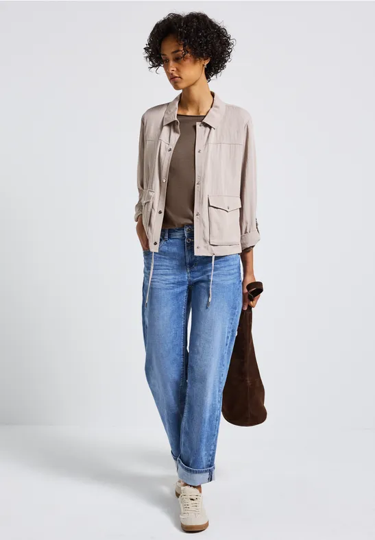 Shirt mit 3/4 Arm silk brown