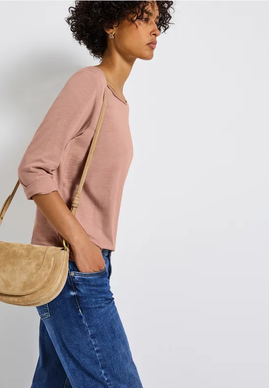 Shirt mit 3/4 Arm faded rose
