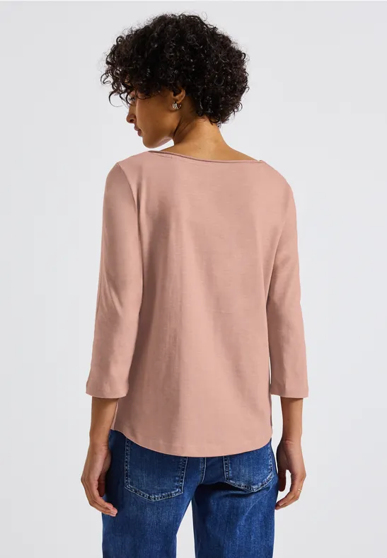 Shirt mit 3/4 Arm faded rose