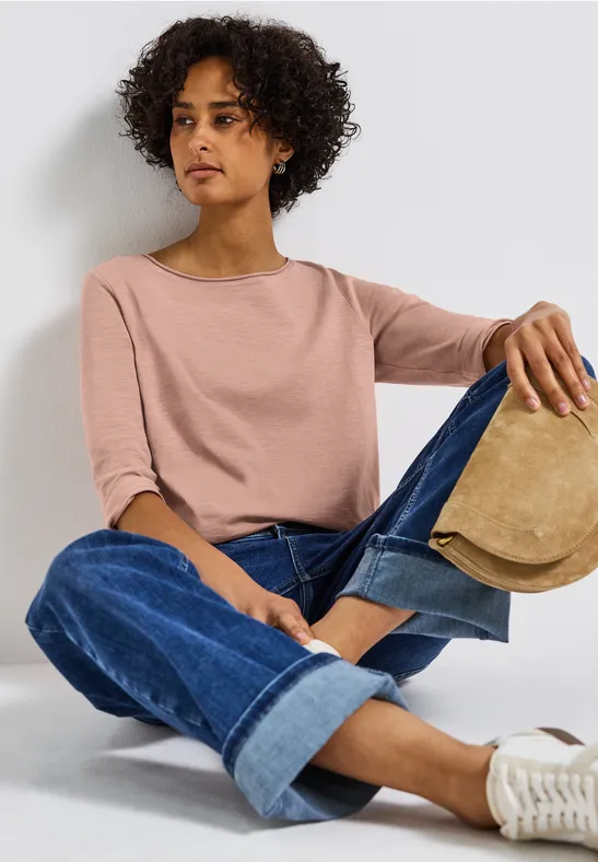 Shirt mit 3/4 Arm faded rose