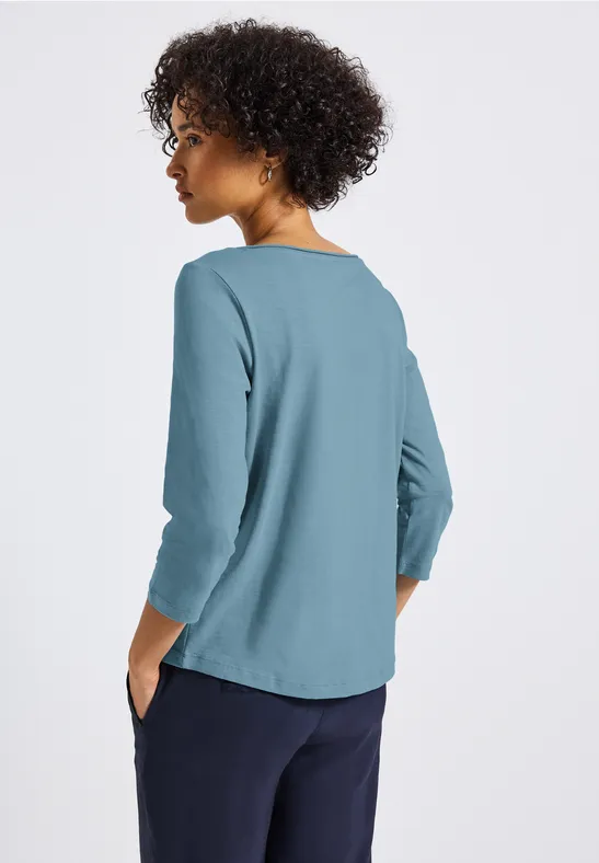 Shirt mit 3/4 Arm glacier blue