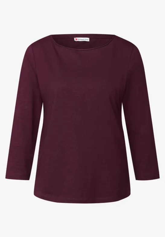 Shirt mit 3/4 Arm wildberry red