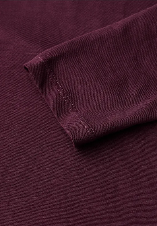 Shirt mit 3/4 Arm wildberry red