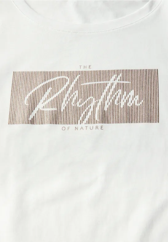 T-Shirt mit Print off white