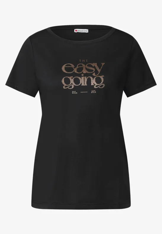 Shirt met print Black