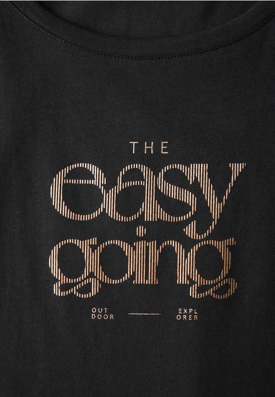 Shirt met print Black