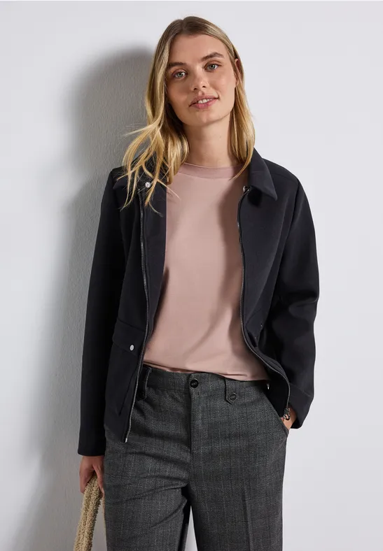 Shirt mit Ripp-Detail faded rose