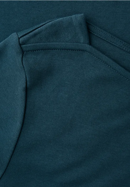 Shirt mit U-Boot-Ausschnitt tide blue