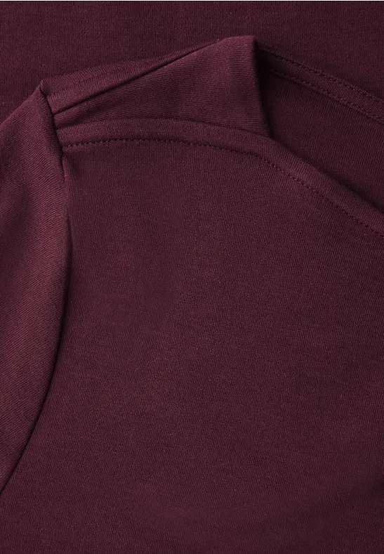 Shirt mit U-Boot-Ausschnitt wildberry red