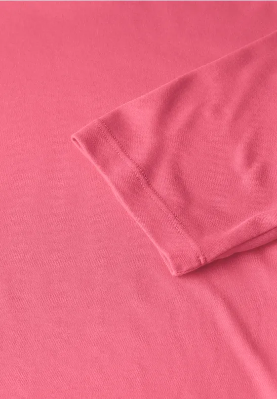 Basic Shirt mit Turtleneck almond coral