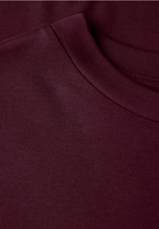 Basic Shirt mit Turtleneck wildberry red