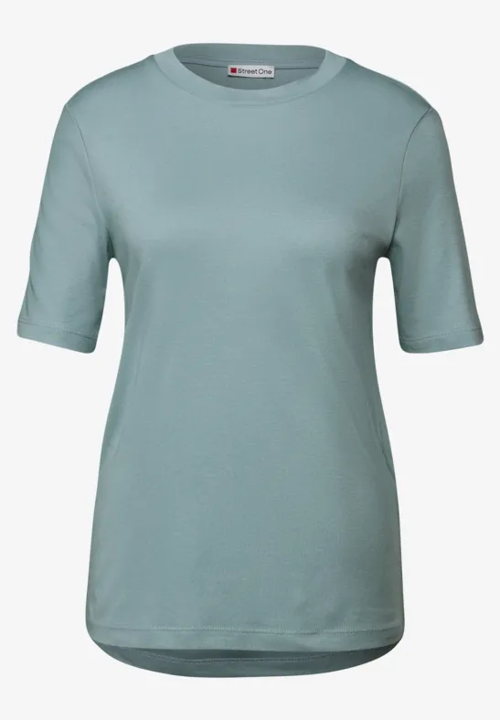 Basic Shirt mit Turtleneck arona blue