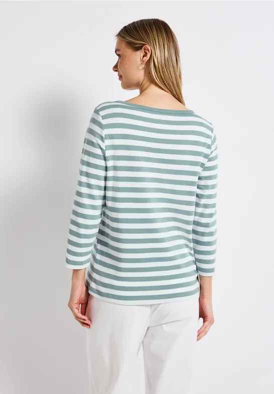 Gestreiftes U-Boot Shirt arona blue