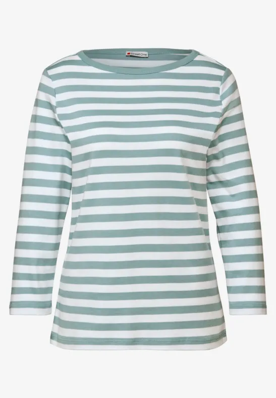 Gestreiftes U-Boot Shirt arona blue